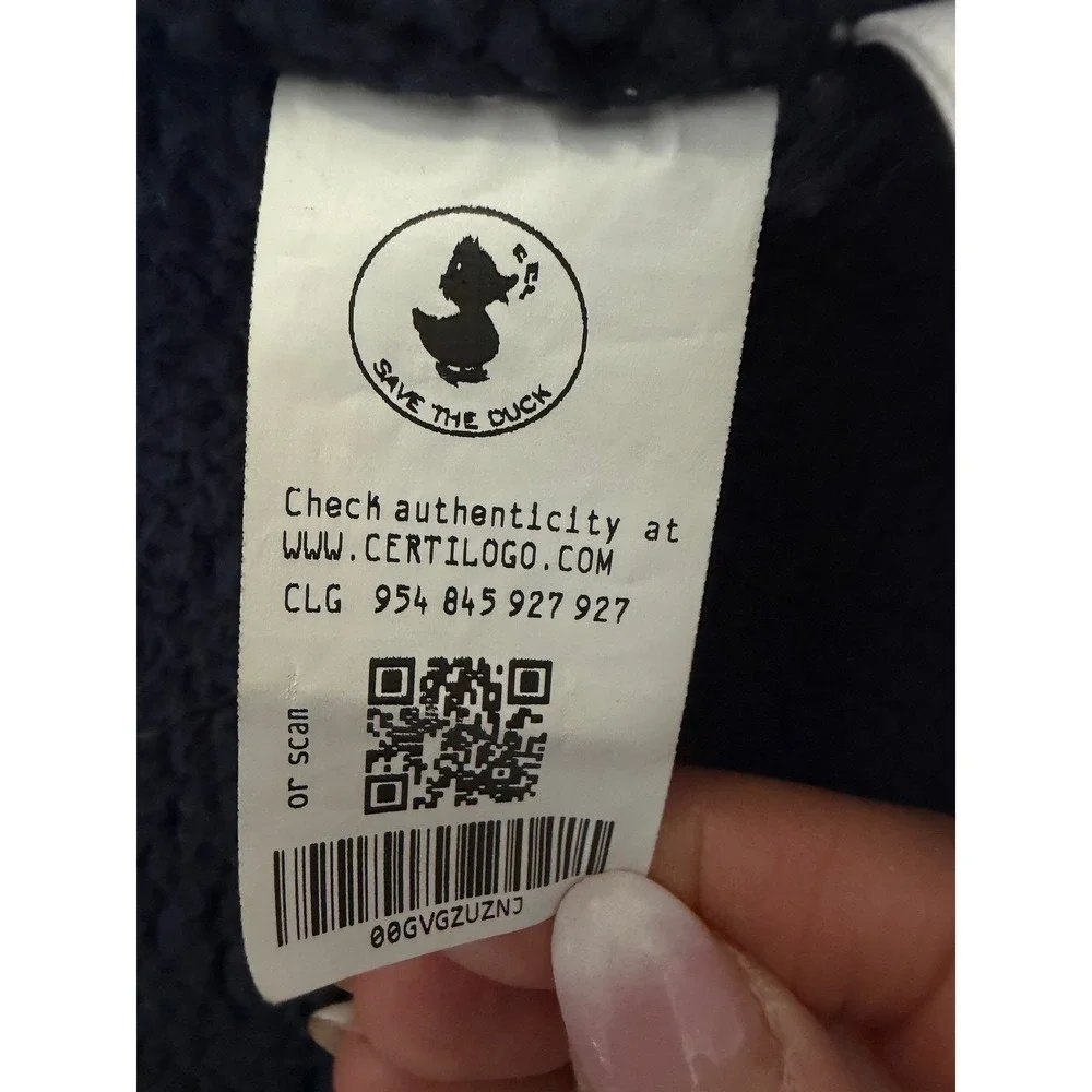 Save the Duck Navy‎ Leci / Dony Hooded Puffer Jacket Animal Free Kids Small